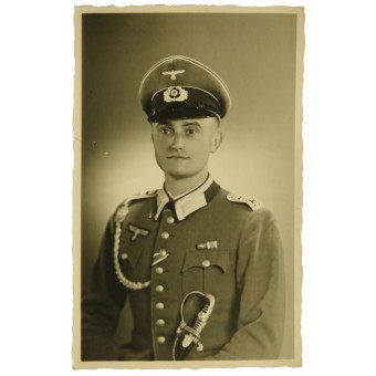 Wehrmacht Oberfeldwebel from 2nd MG Btl in dress uniform with sword. Espenlaub militaria